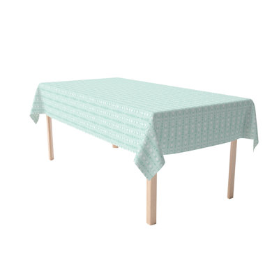 Rectangular Floral Cotton Twill Tablecloth