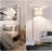 Dimmable LED Floor Lamp With Adjustable Shade - Modern Standing Light For Bedroom, Living Room, Office-1552865291