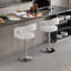Ensemble de 4 tabourets de bar réglables George avec accoudoirs à dossier George, tabourets de comptoir pivotants en cuir de polyuréthane moderne avec repose-pieds, chaises d'îlot de cuisine pour la salle à manger, bar maison, café, noir-1069806060-1010057408