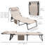Chaise longue d'extérieur en acier Shumeka-936840609