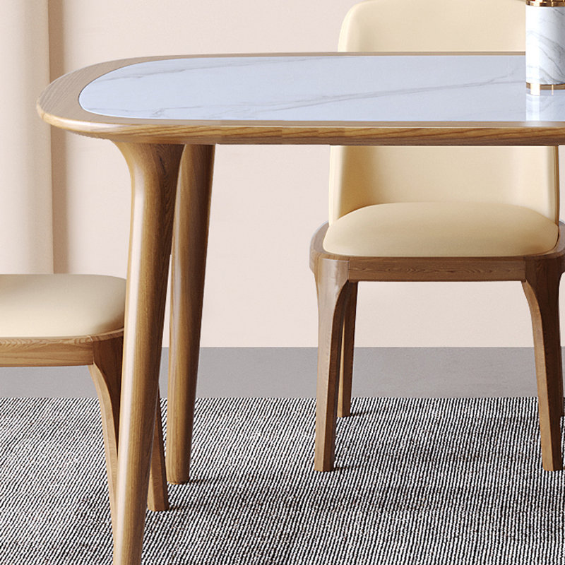 Table de salle à manger moderne de luxe, 29.53"H x 55.12"L x 31.5"W