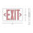 NICOR Lighting Thermoplastic LED Double Sided Exit Sign-52513177