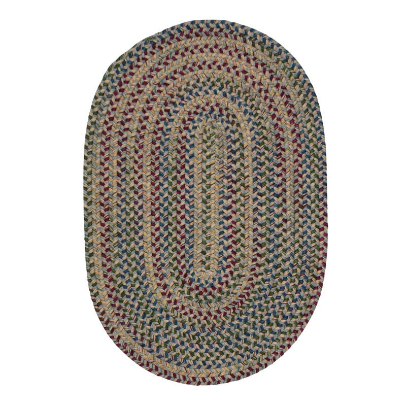 Tapis gris en laine Entwistle, Rond 9 pi