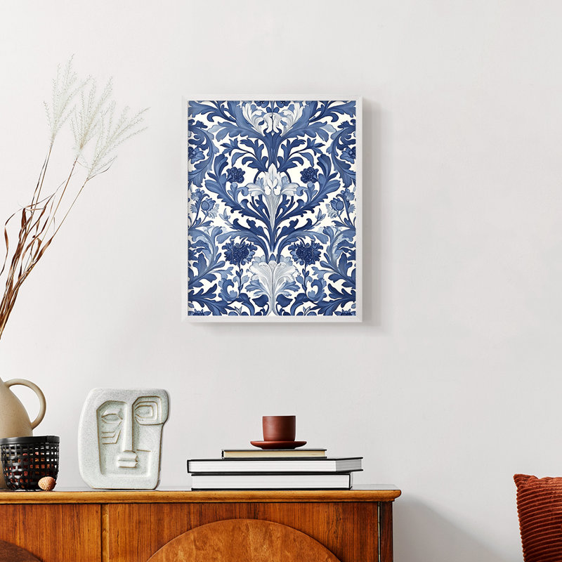DCXIV de la série WG-MRRIS - reproduction encadrée de qualité supérieure - prête à être accrochée - aucun clou requis, Blanc