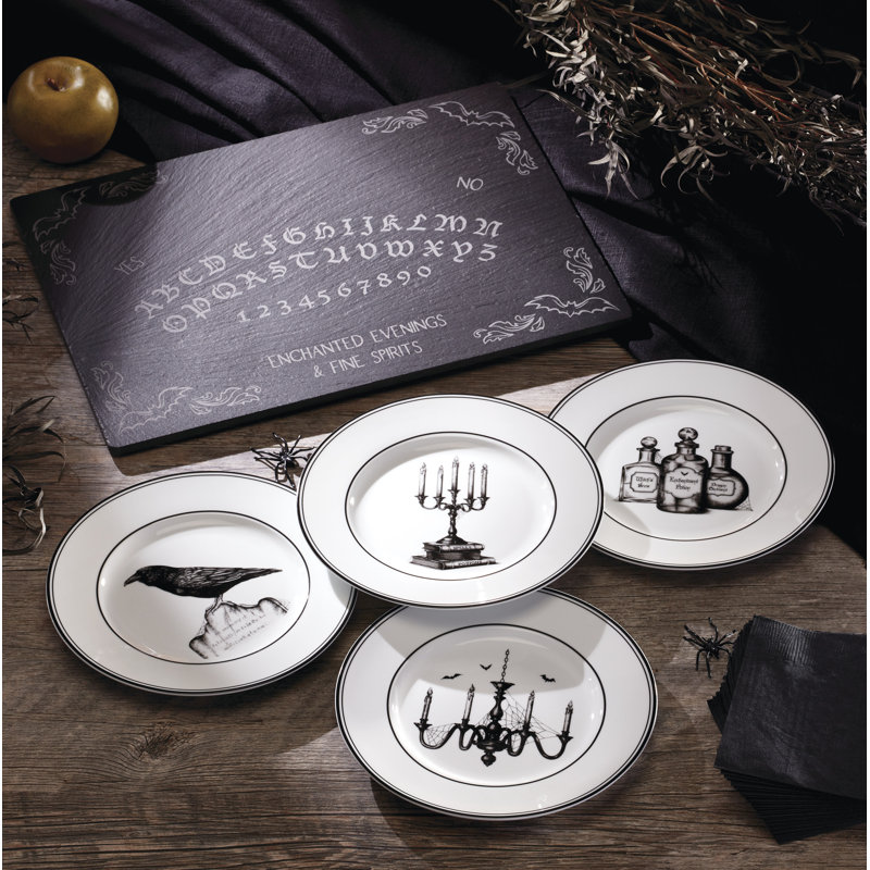 Lenox Vintage Halloween 4-Piece Dessert Plate Set