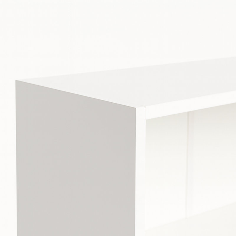 5-Tier Bookshelves Storage Cabinet White, White