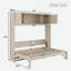 Lit escamotable avec armoires de rangement