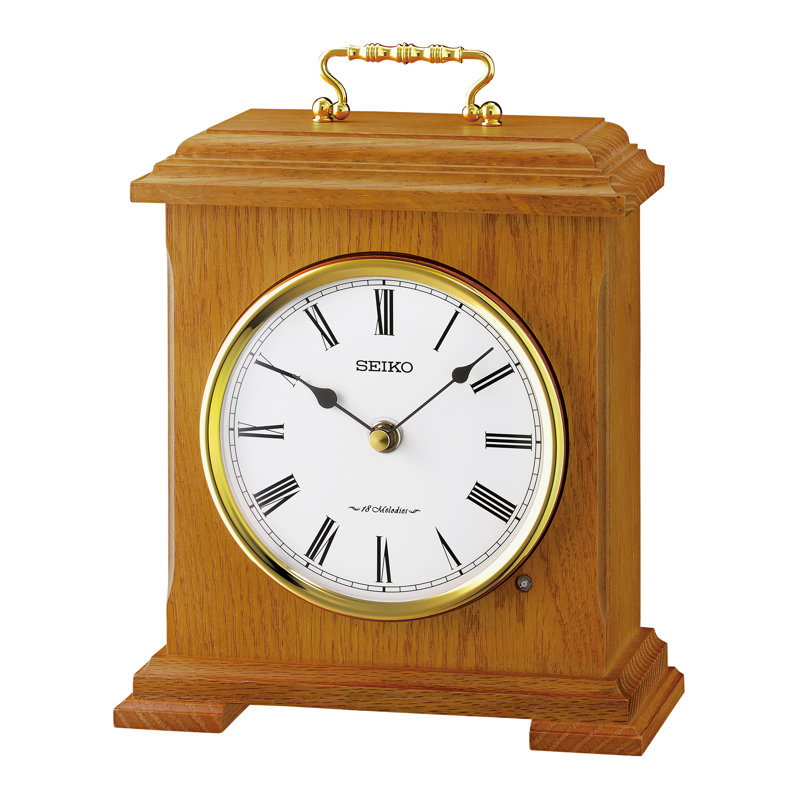 Horloge de cheminée QXW252BLH, Marron clair