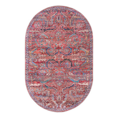 Haglund Washable Geometric Indoor Rug