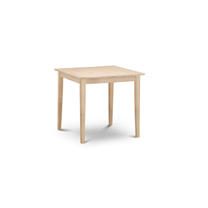 Cohan Extendable Solid Wood Top Dining Table, Rubberwood