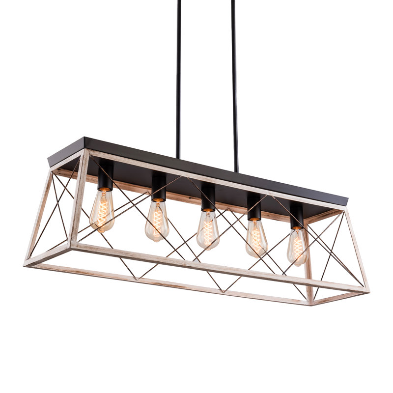 5 - Light Matte Black Square/Rectangle Pendant
