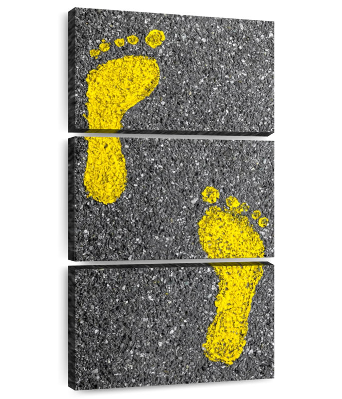 Footprints, 27" H x 12" W