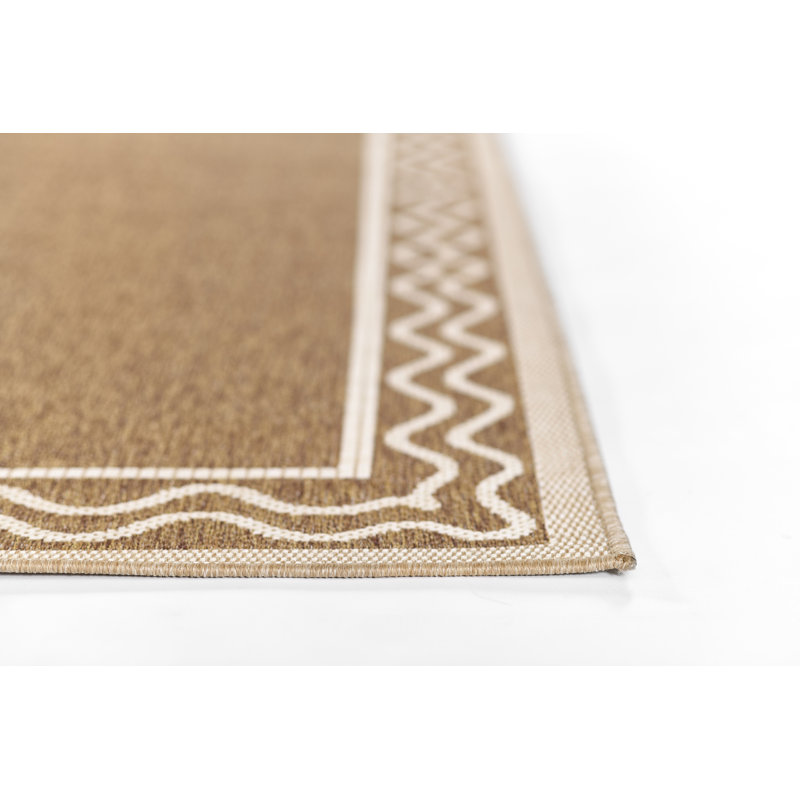 Natural Diamond Pattern Rectangular Synthetic Rug 9' x 12'