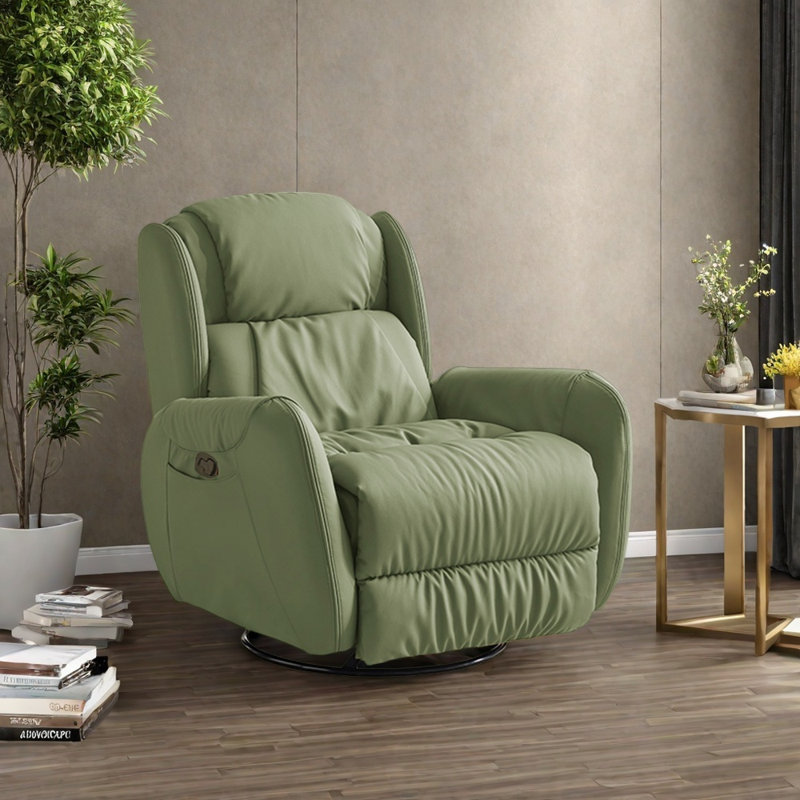 Chaise de loisir en cuir naturel écologique, Gris