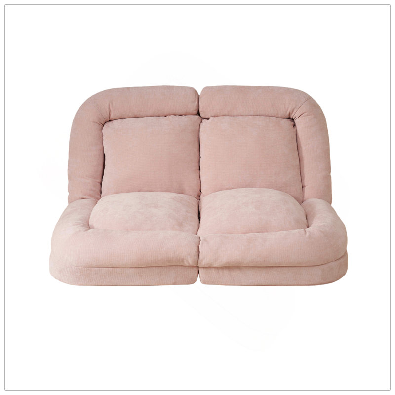 Canapé-lit convertible double escamotable, Rose