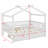 Wooden House Bed With Trundle-371250397