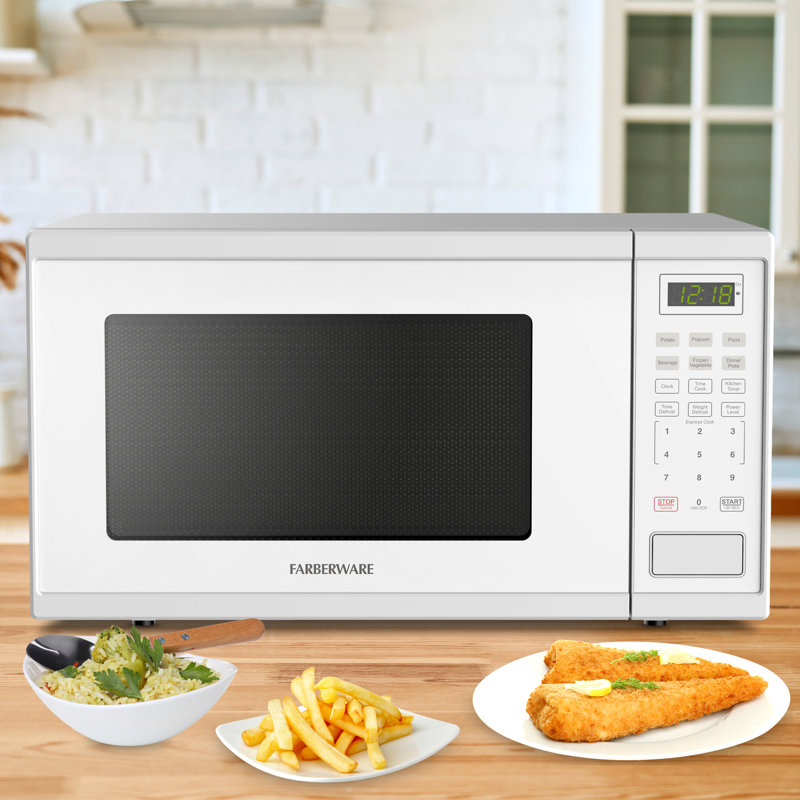 Farberware Fmgz11wha 1.1 Cu. Ft. 1000-watt Microwave Oven, White, White