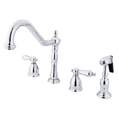 Robinet de cuisine à poignée double Kingston Brass Heritage