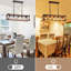 Luminaire pour îlot de cuisine de style campagnard