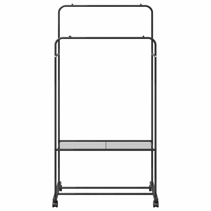 80cm Rolling Clothing Rack, Black