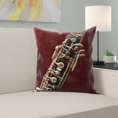 Housse et insert de coussin carré hautbois