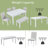 6 Pieces Dining Table Sets