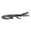 Sculpture décorative en aluminium représentant un alligator, idéale pour la décoration intérieure – Objet de décoration moderne pour le salon, à poser sur une étagère ou une table – 28 cm, argent et gris anthracite