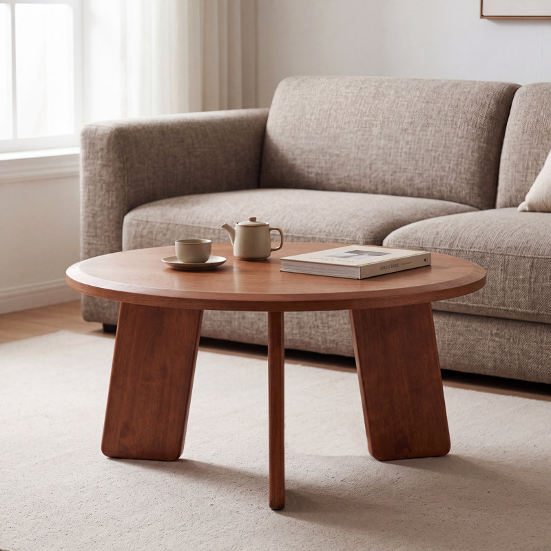 Table basse Mid Century Modern, Brun
