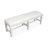 Extendable Rectangular Dining Table With 2 Benches-1271423322