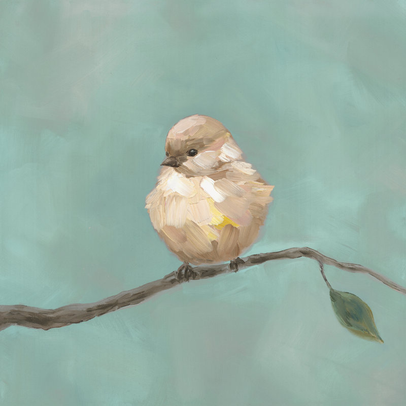 Baby Bird I Painting by Beverly Fuller, 20" H x 20" W, Brush Gel