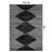 Black Ivory Geometric Stripe Area Rug-1671288299