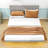 Jareli Queen Upholstered Floating Platform Bed with Light and Headboard-2145535349