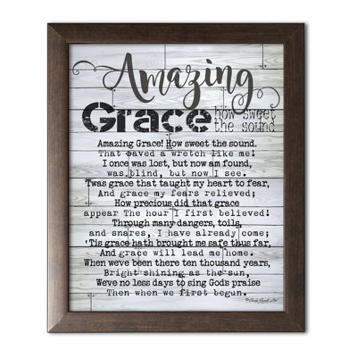 «Amazing Grace» par Cindy Jacobs - impression d'art textuel