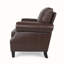 Fauteuil d'appoint à accoudoirs roulés