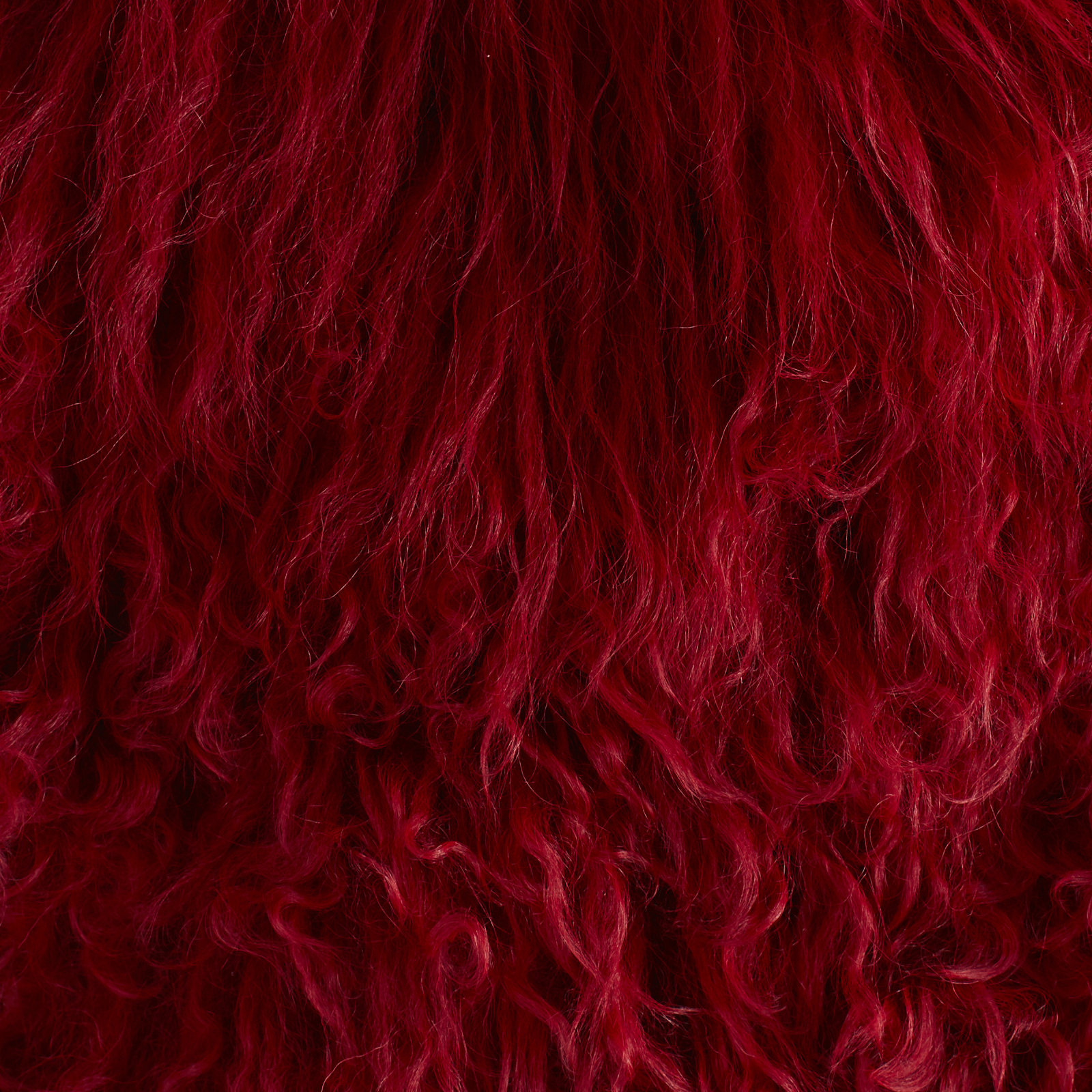 Iyana Wool Throw Pillow, Square 16", Red