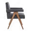 Fauteuil de salle à manger en tissu Poppy-219364727