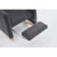 Chaise berçante en tissu avec repose-pieds Teddy-704234844