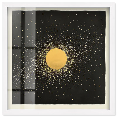 Golden Vortex II Boho Gold Art Shadowbox par Art Remedy