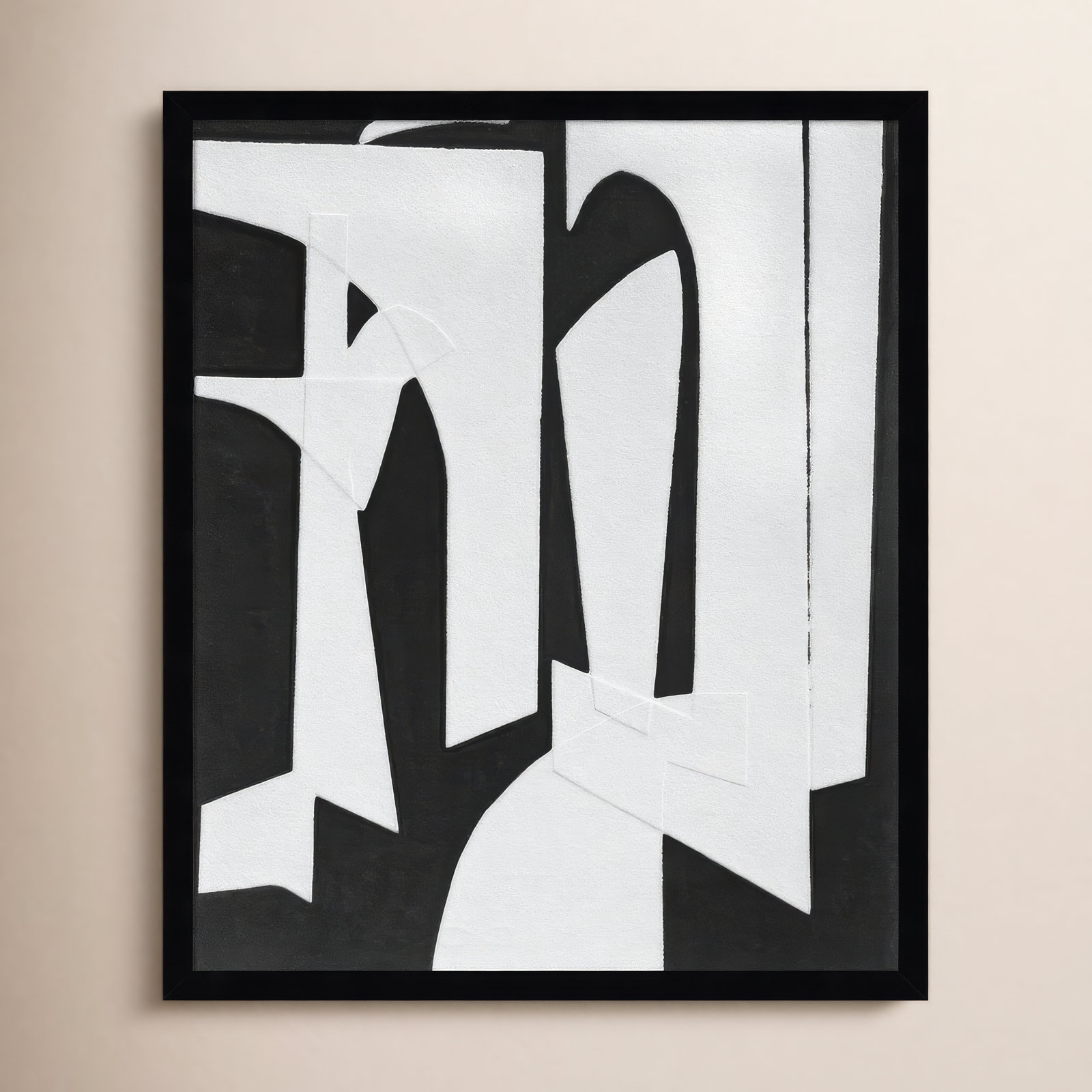 Spanish Arches II Print by Rob Delamater, Black, 25" H x 21" W x 1" D