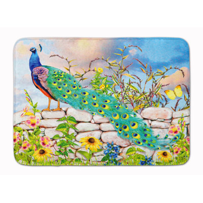 Tapis pour salle de bain Proud Peacock