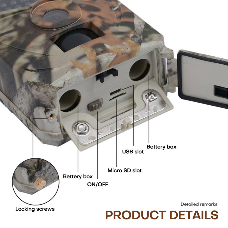 Waterproof Hunting Scouting Trail Camera 1080P Night Vision Faster Trigger Speed
