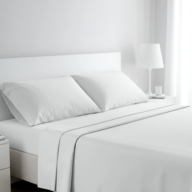 Ensemble de draps en microfibre Beddora - 1 drap plat, 1 drap-housse et 2 taies d'oreiller - Literie infroissable, légère et respirante pour toutes les saisons