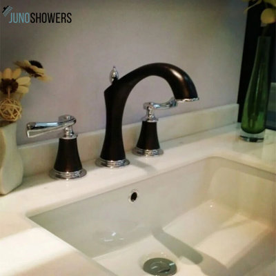 Juno Solid Brass Luxurious 8 inch widespread Bathroom Faucet Lavatory Wash Basin Mixer Tap