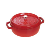 Staub Cast Iron 4 Qt. Shallow Wide  Cast Iron Round Dutch Oven