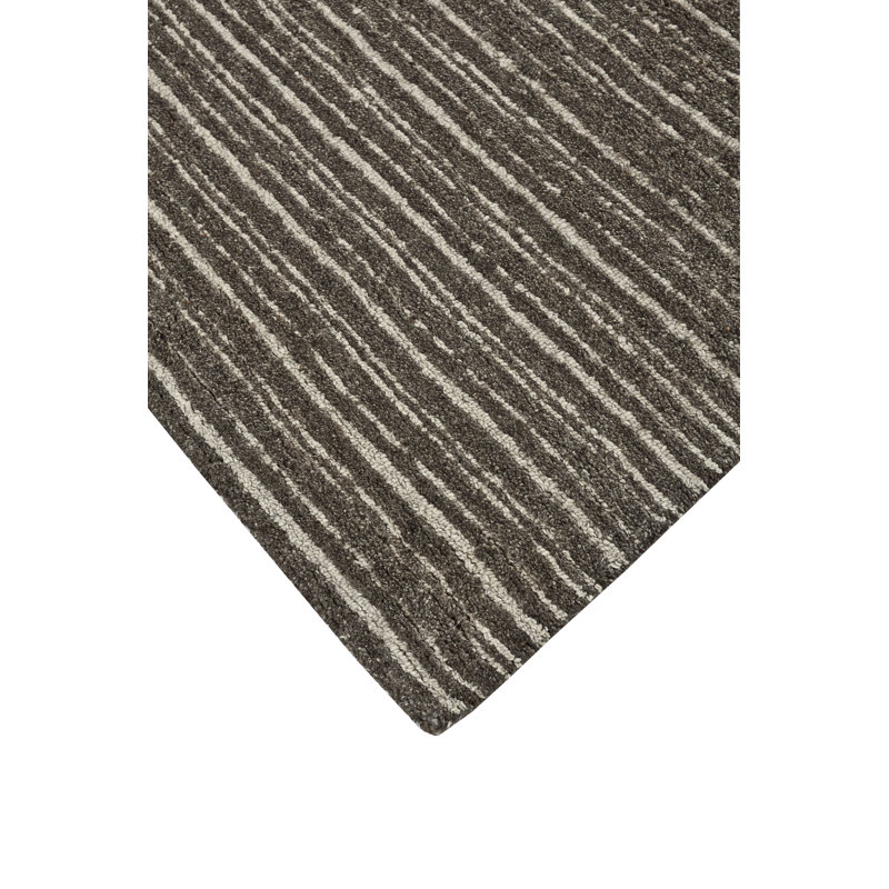 Bujor Wool Striped Indoor Rug, Rectangle 5' x 8'