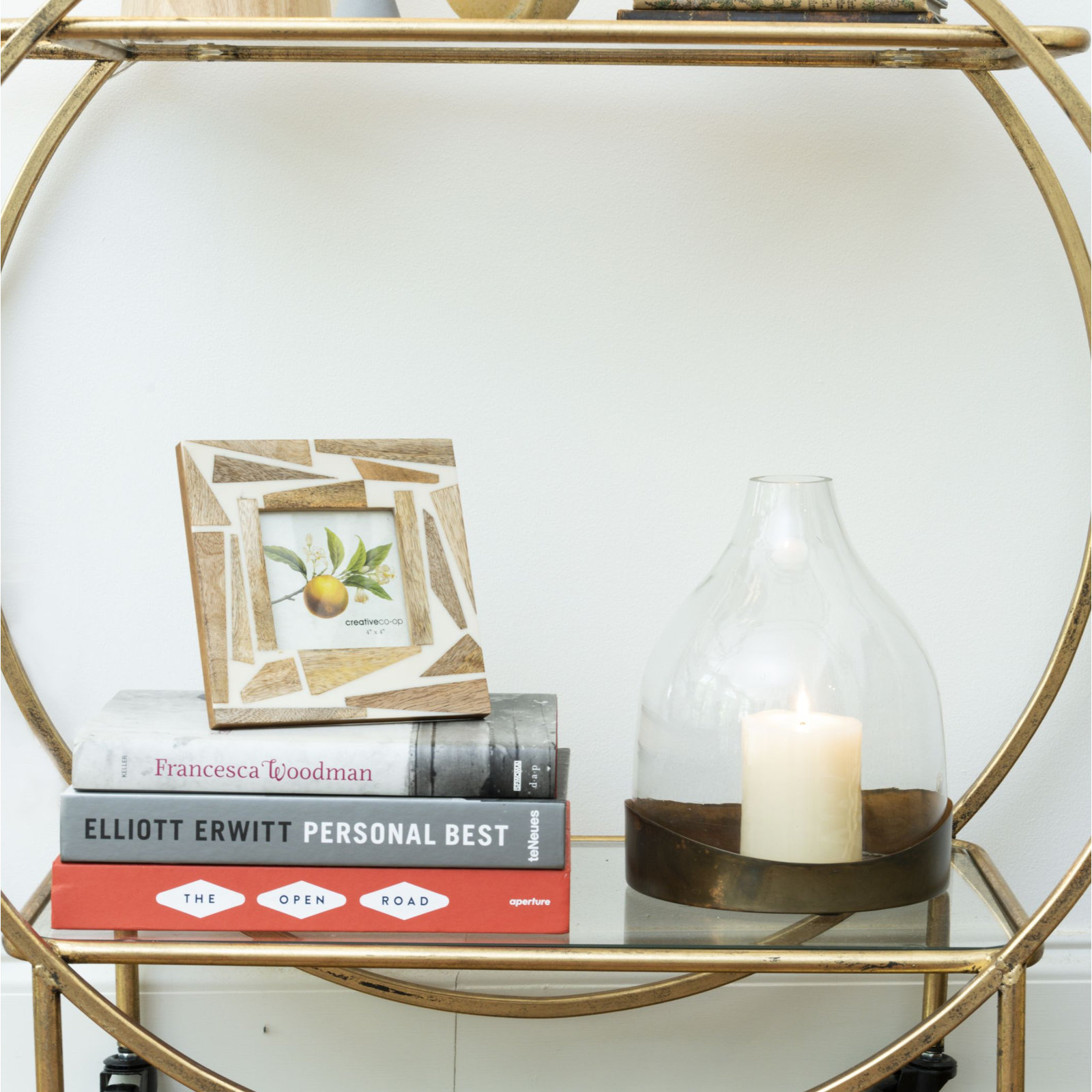 Elvenia Glass Table Vase, Copper