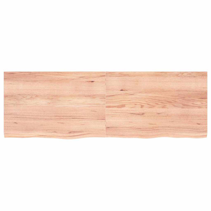 Tablette de rangement flottante vidaXL, H 1,6 po x l 70,9 po x P 23,6 po, Marron clair