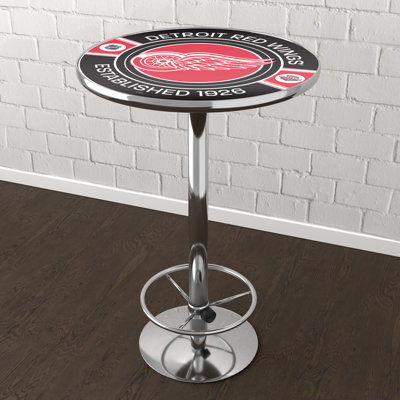 Table de bar avec repose-pieds Detroit Redwings