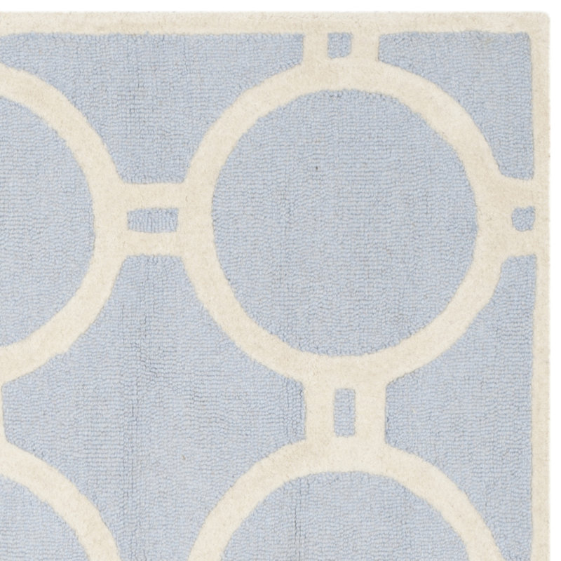 Tapis géométrique en laine touffeté à la main Sanyla Cambridge, Rectangle 5 pi x 8 pi