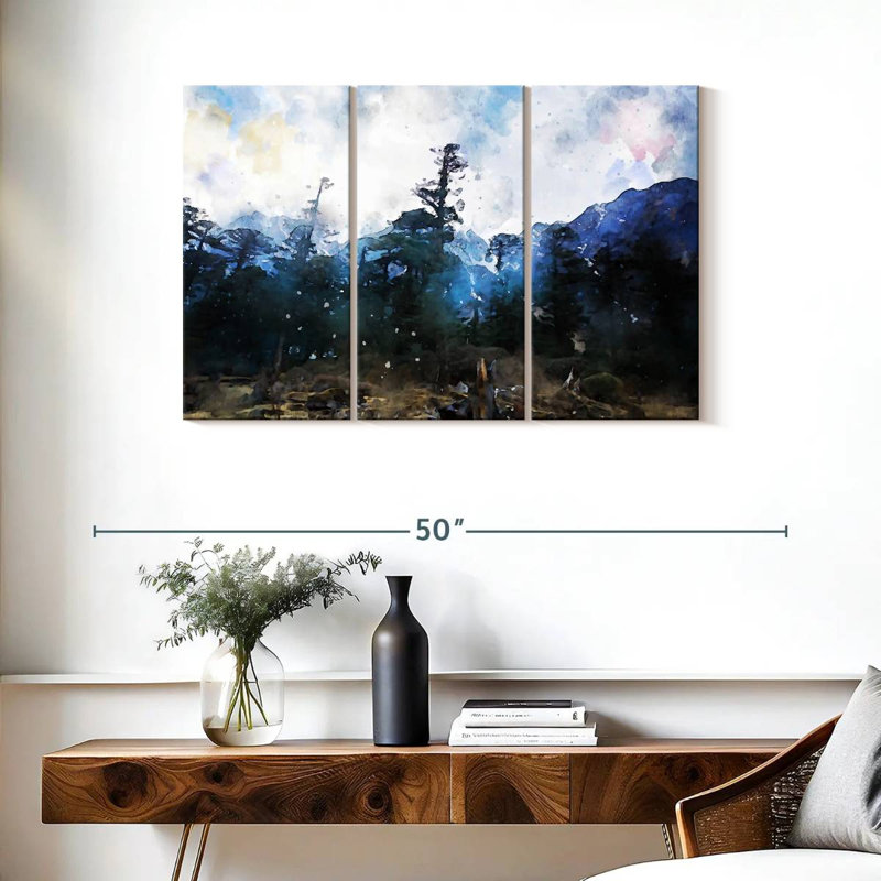 Avery Forest Abstract, 24" H x 38" W